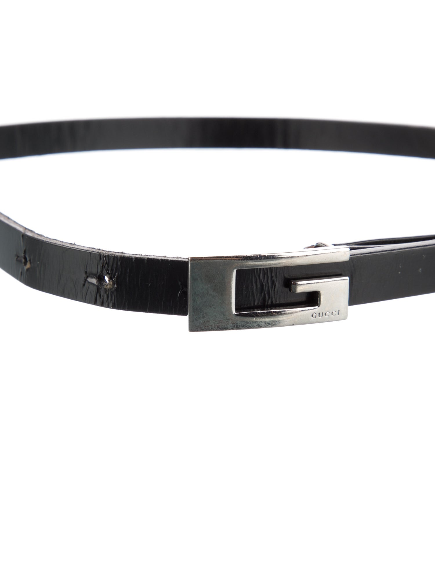Gucci Skinny Leather Belt