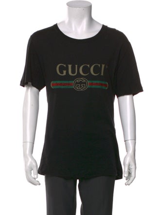 Gucci Web Accent Scoop Neck T-Shirt