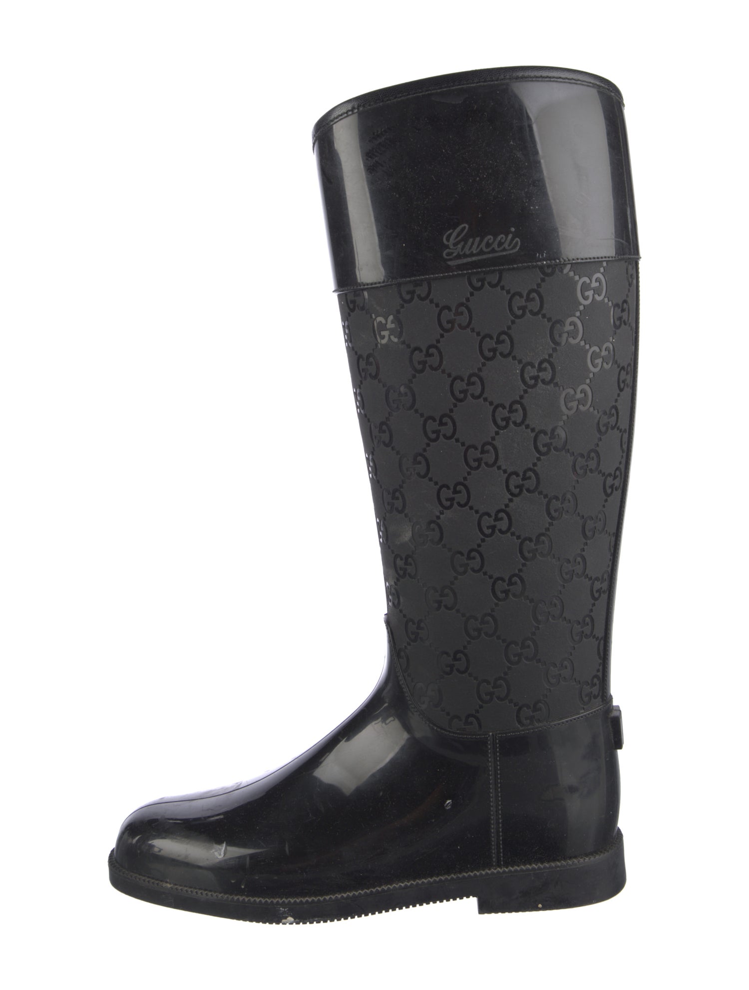 Gucci Rubber Printed Rain Boots