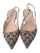 Gucci GG Canvas Canvas Slingback Flats