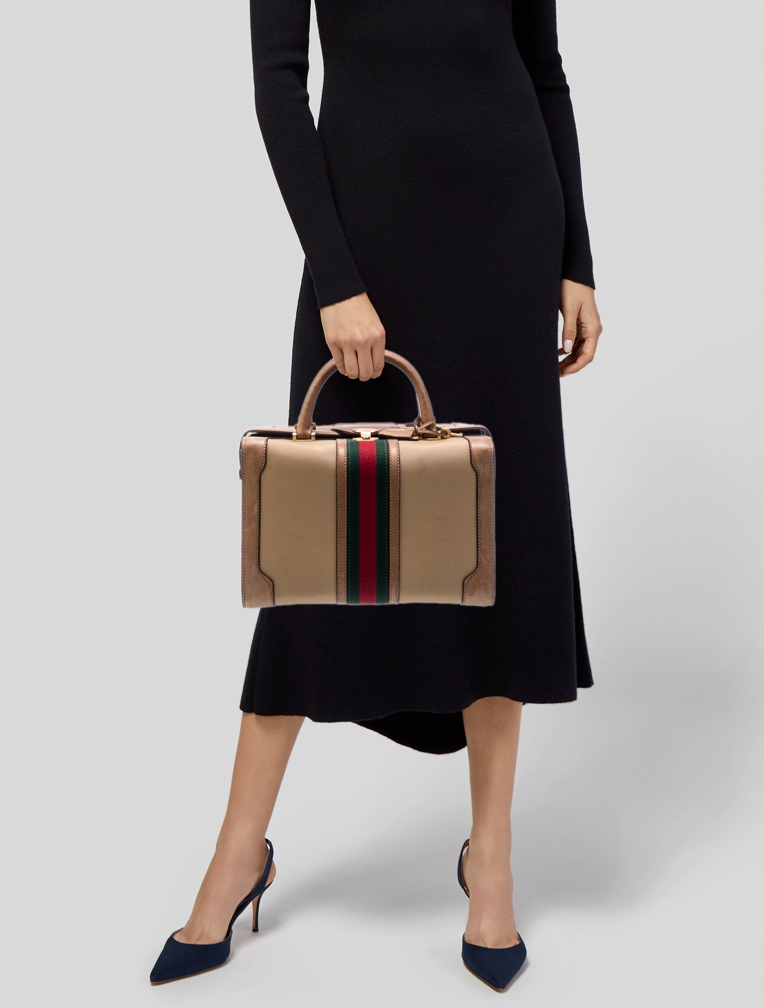 Gucci Web Briefcase Vintage