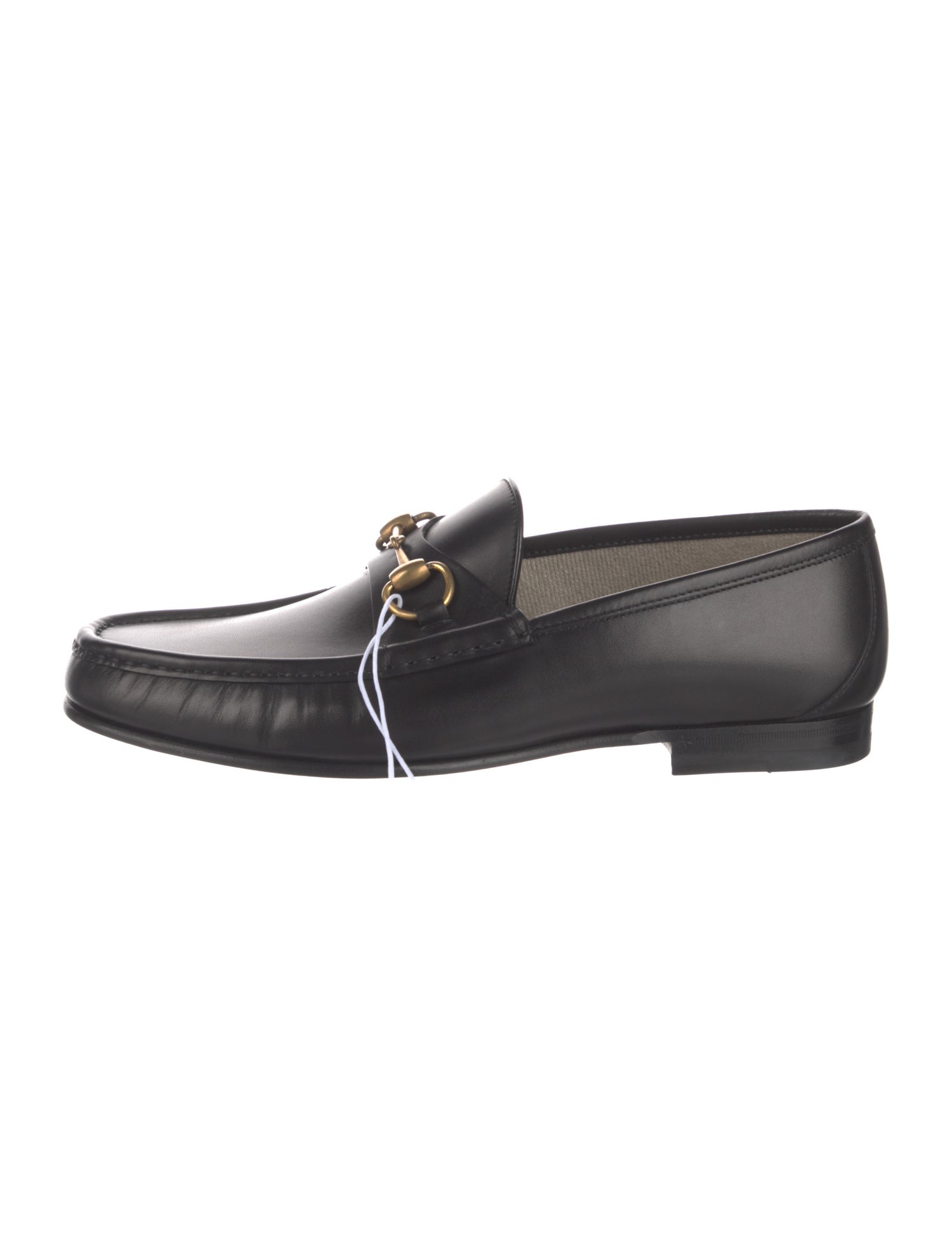 Gucci Horsebit Accent Leather Dress Loafers