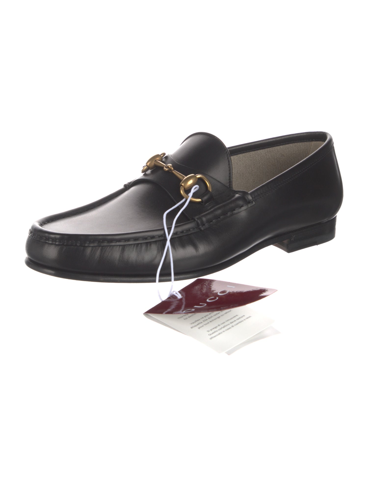 Gucci Horsebit Accent Leather Dress Loafers