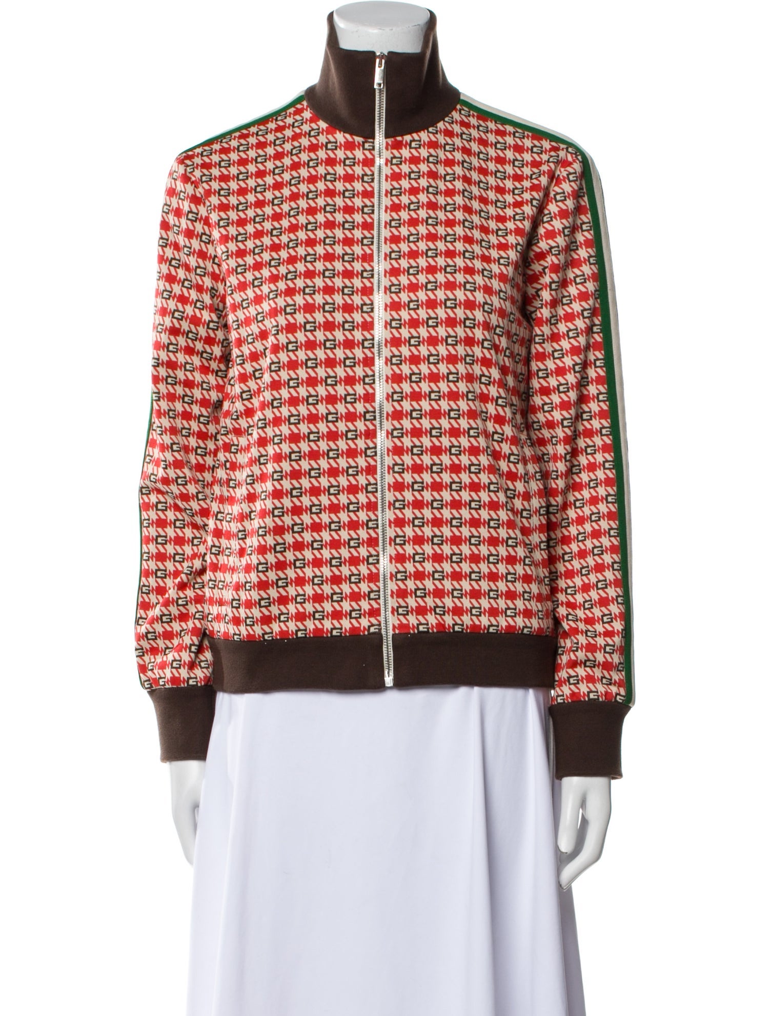 Gucci Plaid Print Bomber Jacket