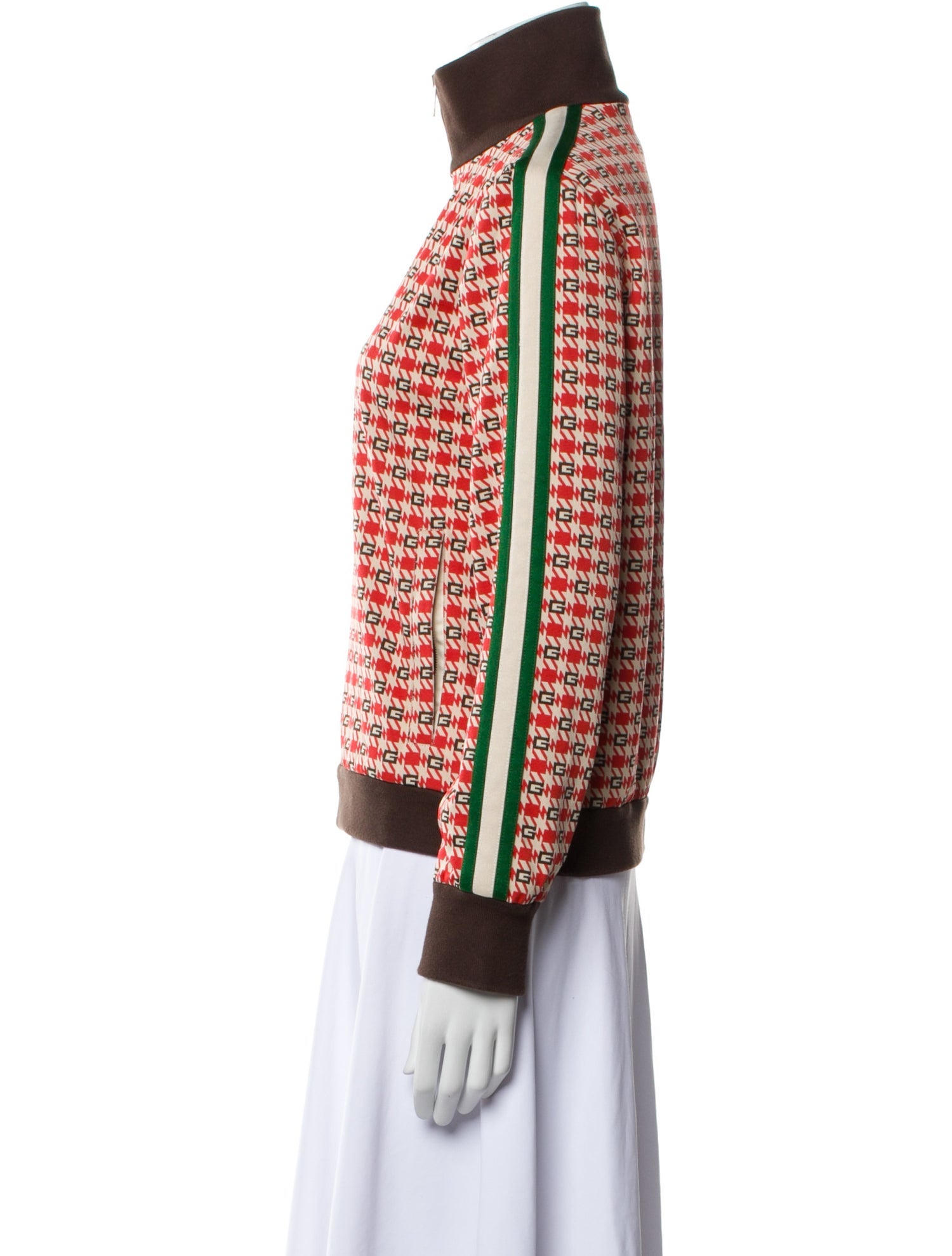 Gucci Plaid Print Bomber Jacket