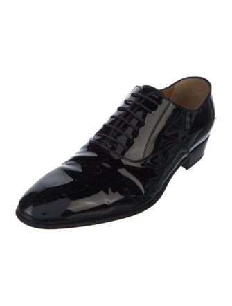 Gucci Double G Logo Patent Leather Oxfords