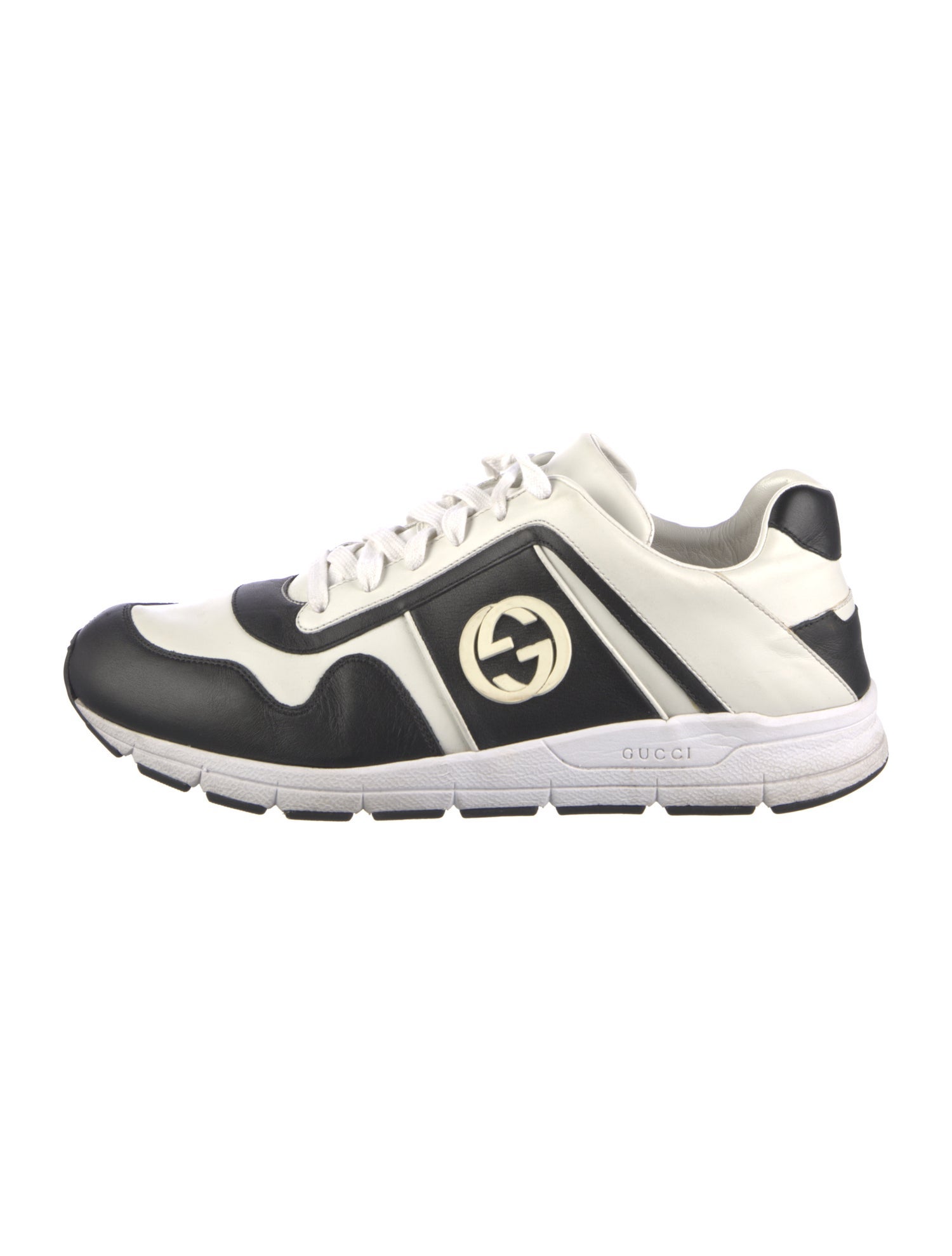 Gucci Interlocking G Logo Leather Sneakers