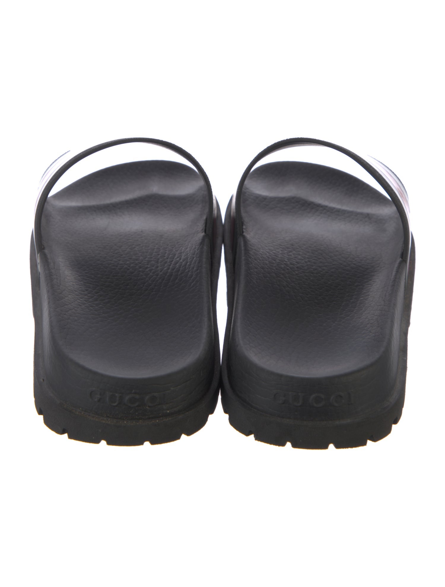 Gucci Web Accent Rubber Slides