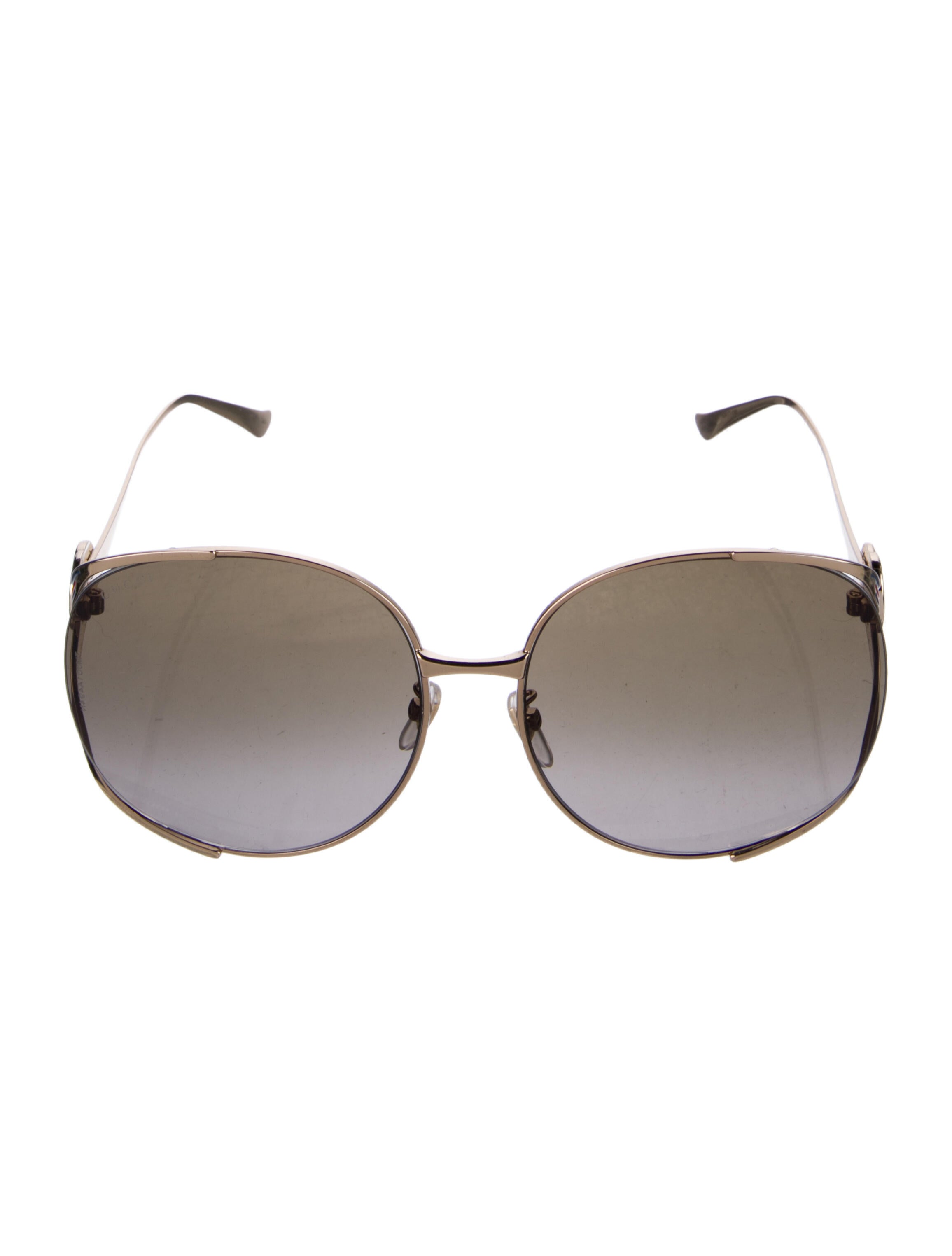 Gucci Web Accent Oversize Sunglasses
