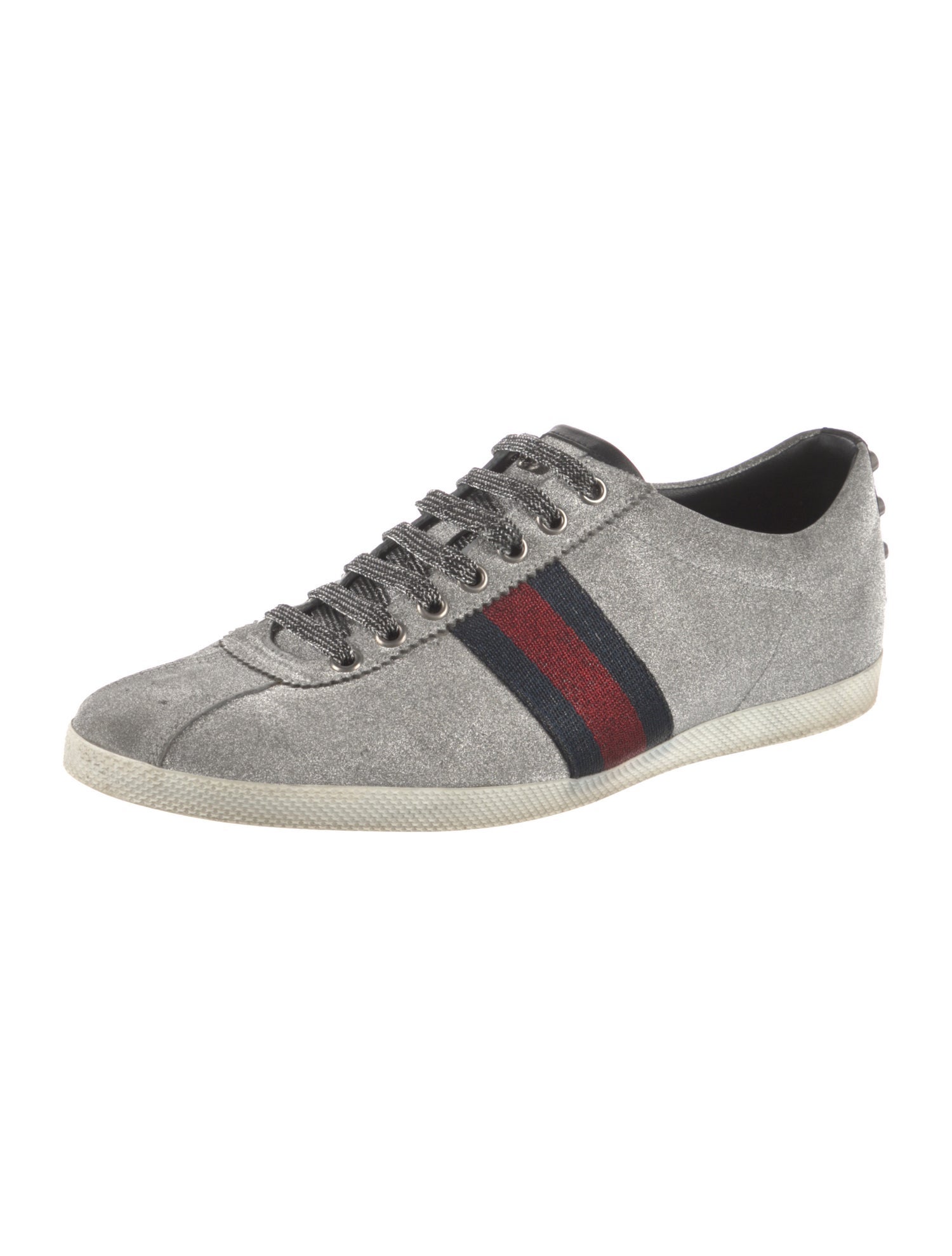 Gucci Web Accent Glitter Accents Sneakers