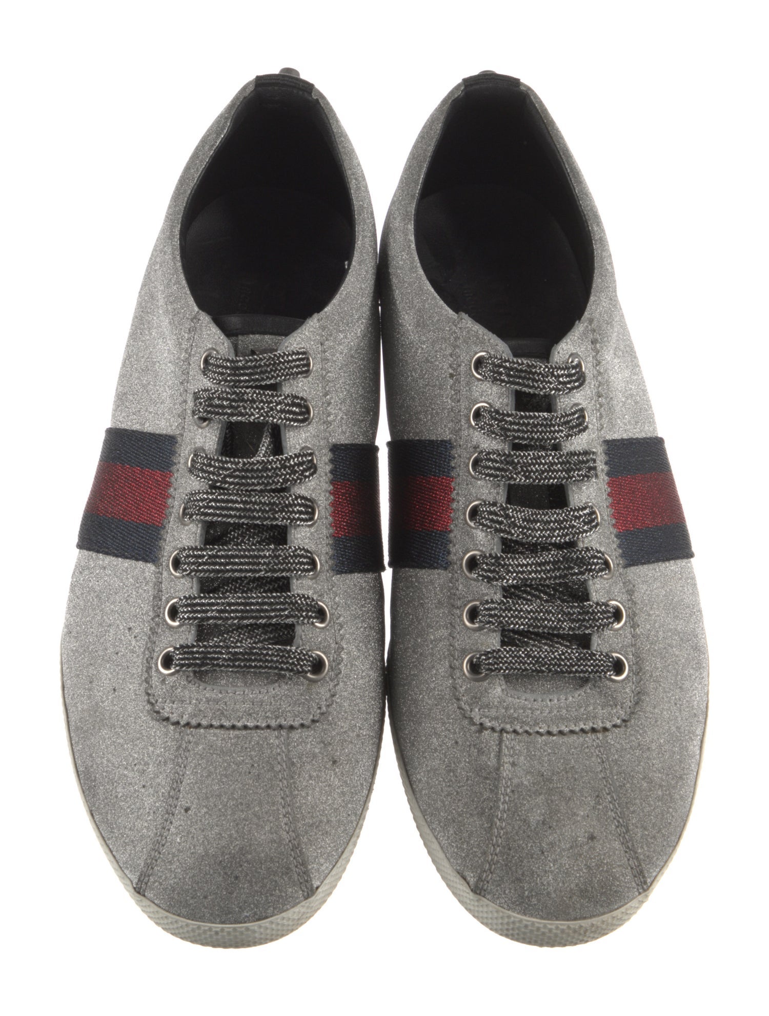 Gucci Web Accent Glitter Accents Sneakers