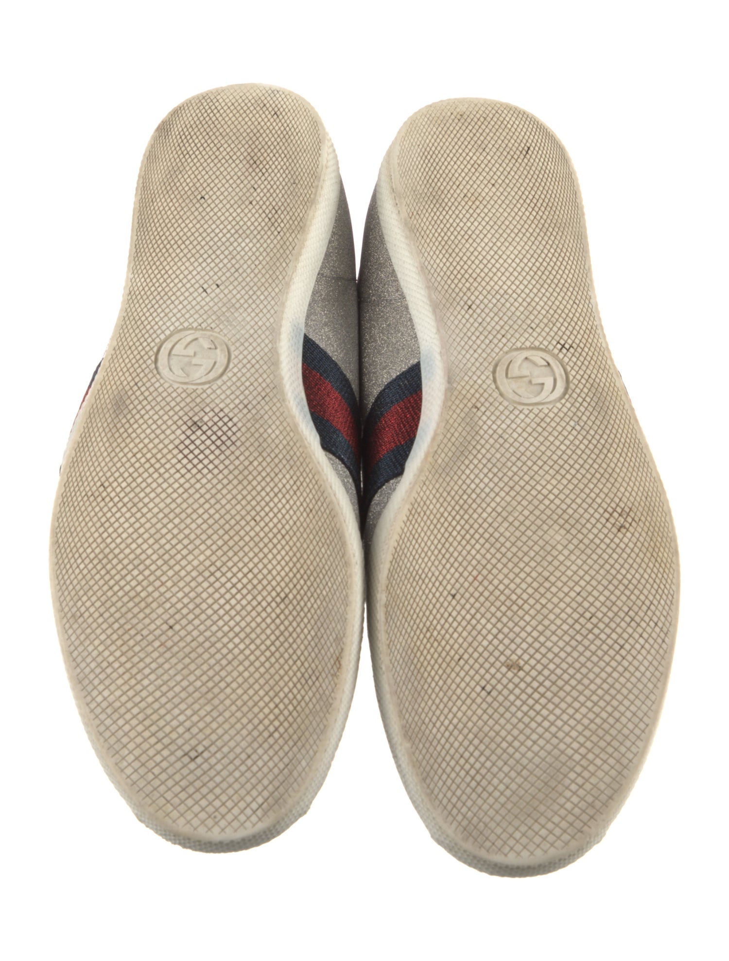 Gucci Web Accent Glitter Accents Sneakers