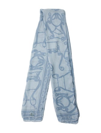 Gucci Silk Floral Print Scarf