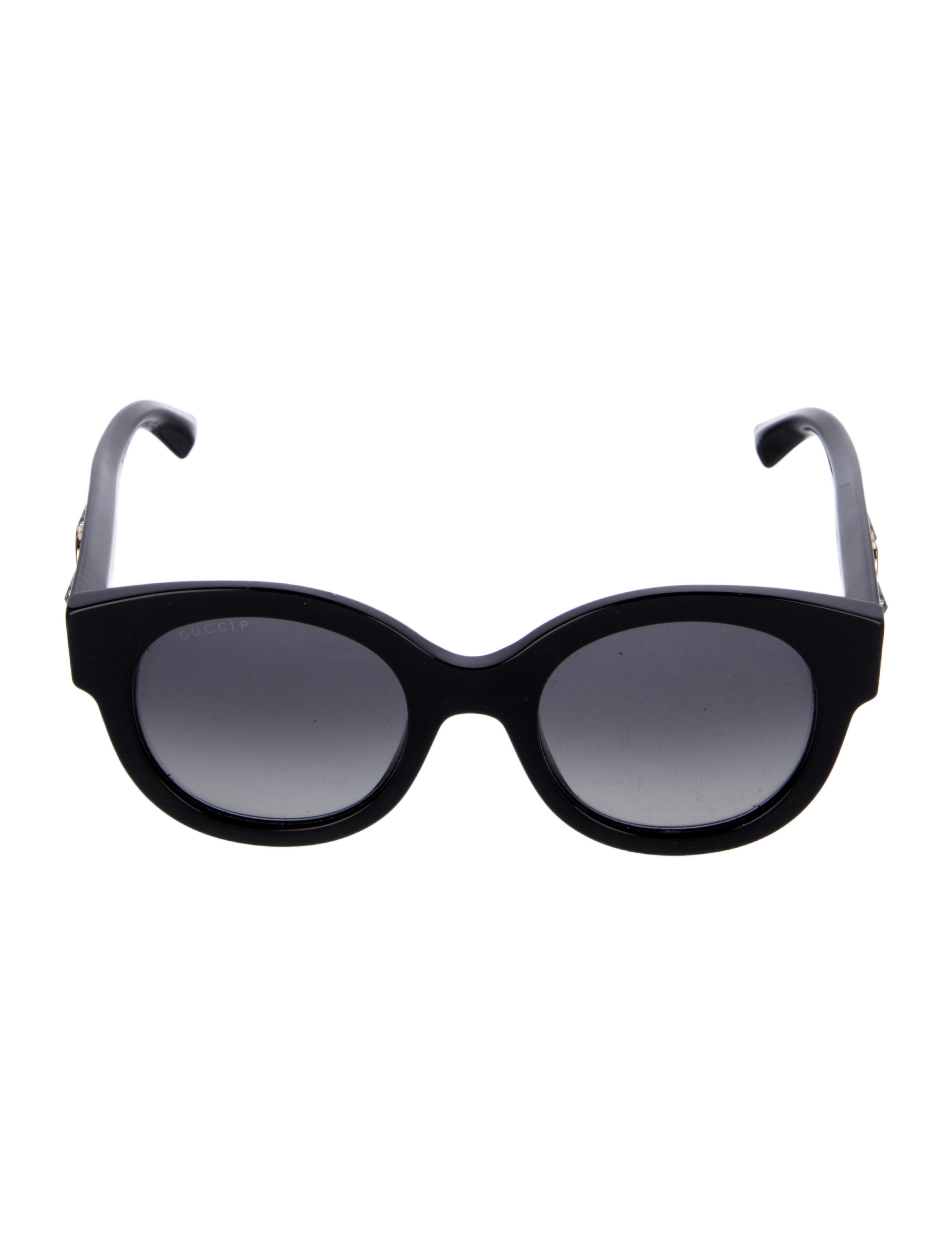 Gucci Interlocking G Logo Round Sunglasses