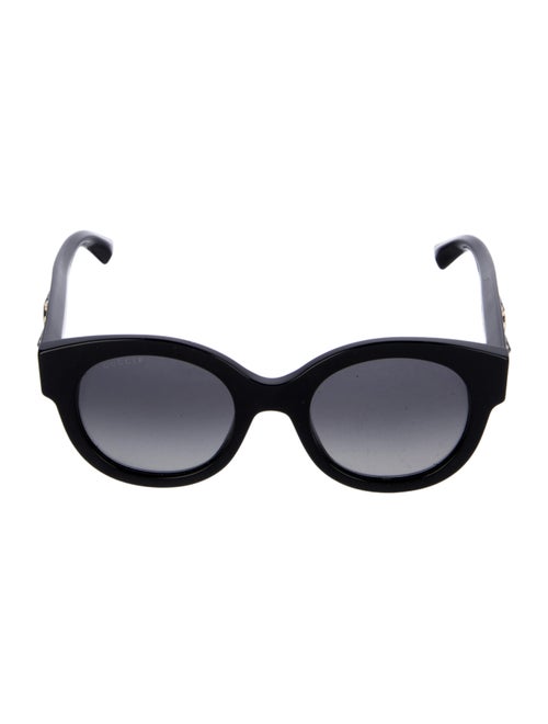 Gucci Interlocking G Logo Round Sunglasses