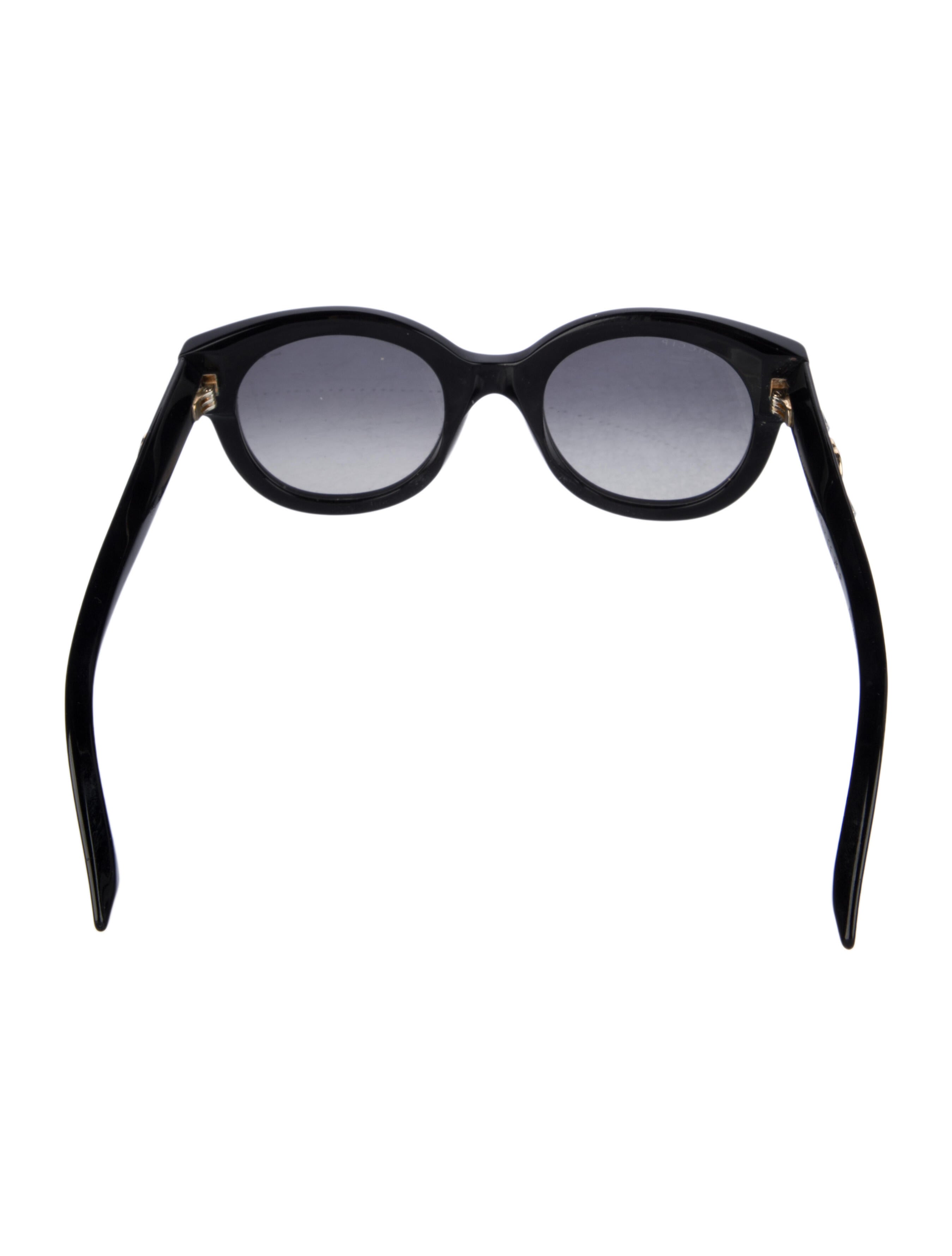 Gucci Interlocking G Logo Round Sunglasses