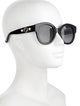 Gucci Interlocking G Logo Round Sunglasses