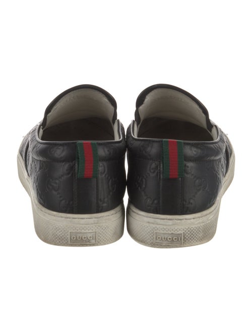 Gucci Web Accent Leather Sneakers