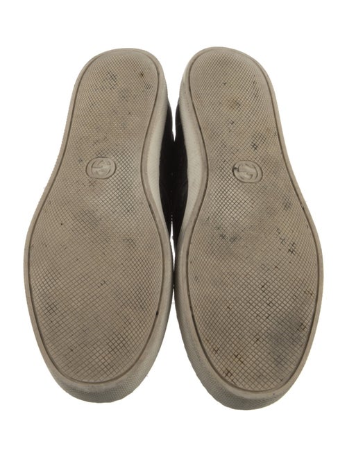 Gucci Web Accent Leather Sneakers