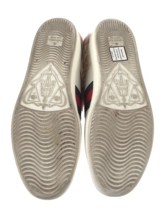 Gucci Sylvie Web Accent Leather Sneakers