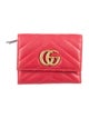 Gucci GG Marmont Trifold Double G Logo Compact Wallet