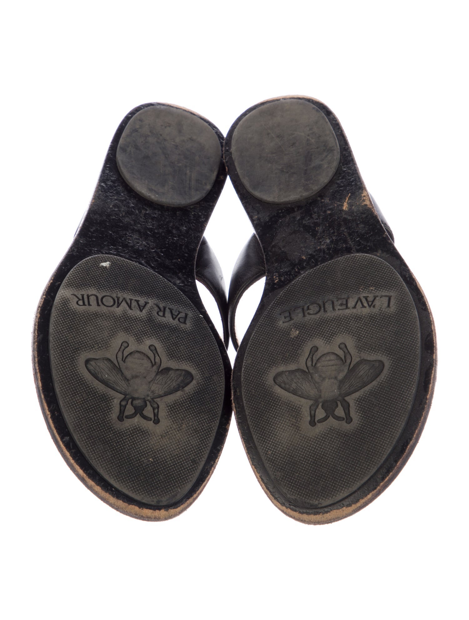 Gucci Double G Logo Leather Slides