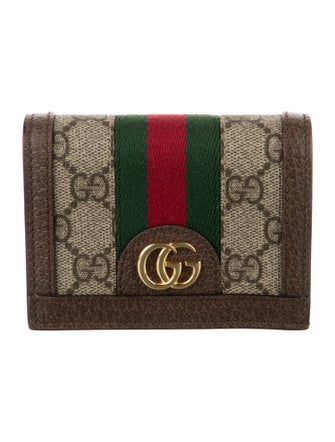 Gucci Ophidia Card Case GG Supreme Wallet