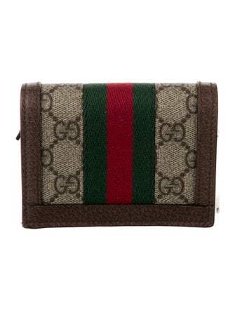 Gucci Ophidia Card Case GG Supreme Wallet