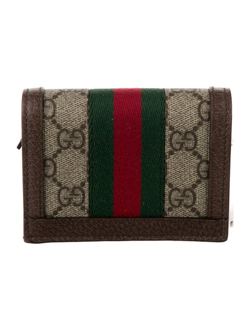 Gucci Ophidia Card Case GG Supreme Wallet