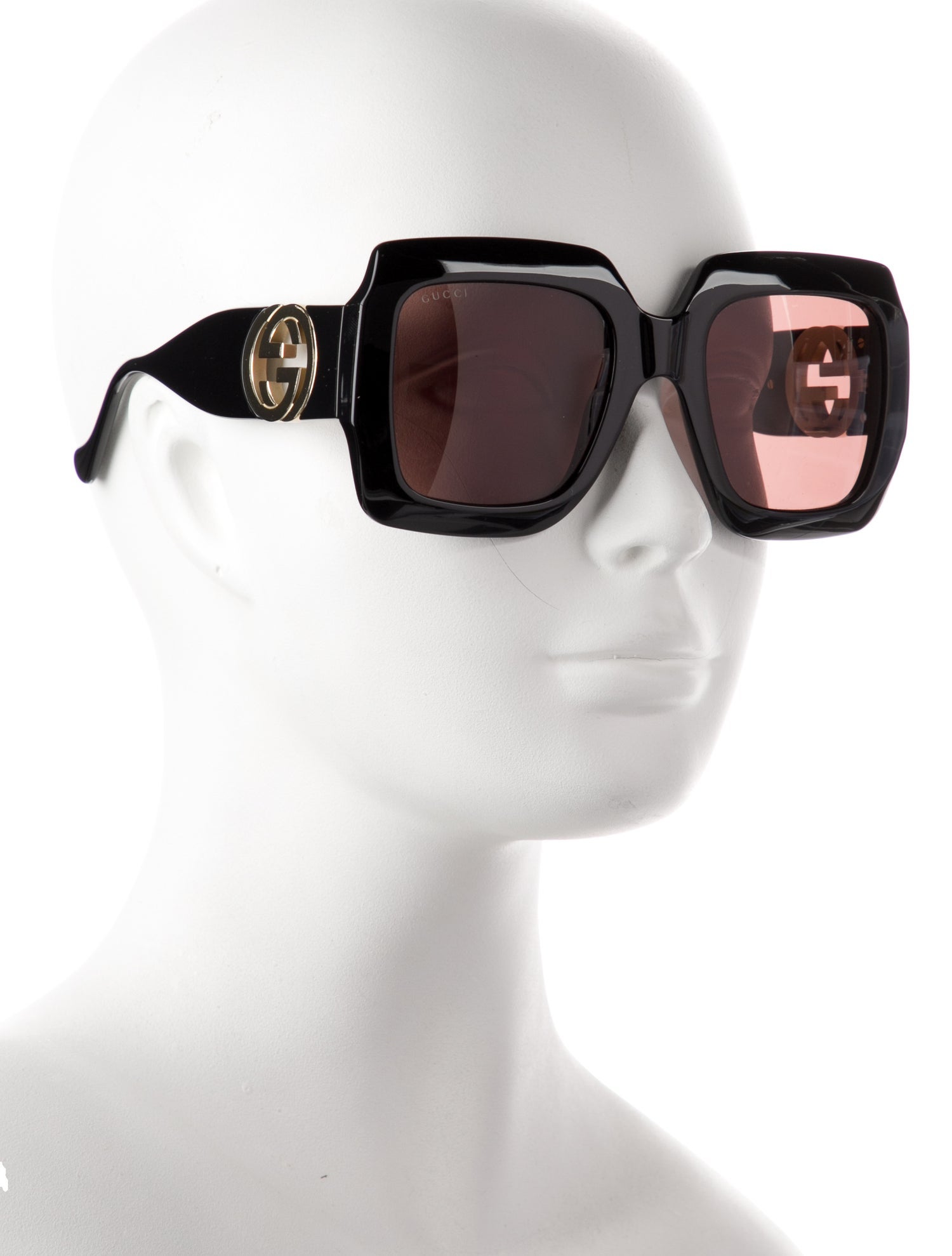 Gucci with Chain Interlocking G Logo Sunglasses