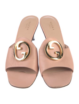 Gucci Blondie Interlocking G Logo Slides