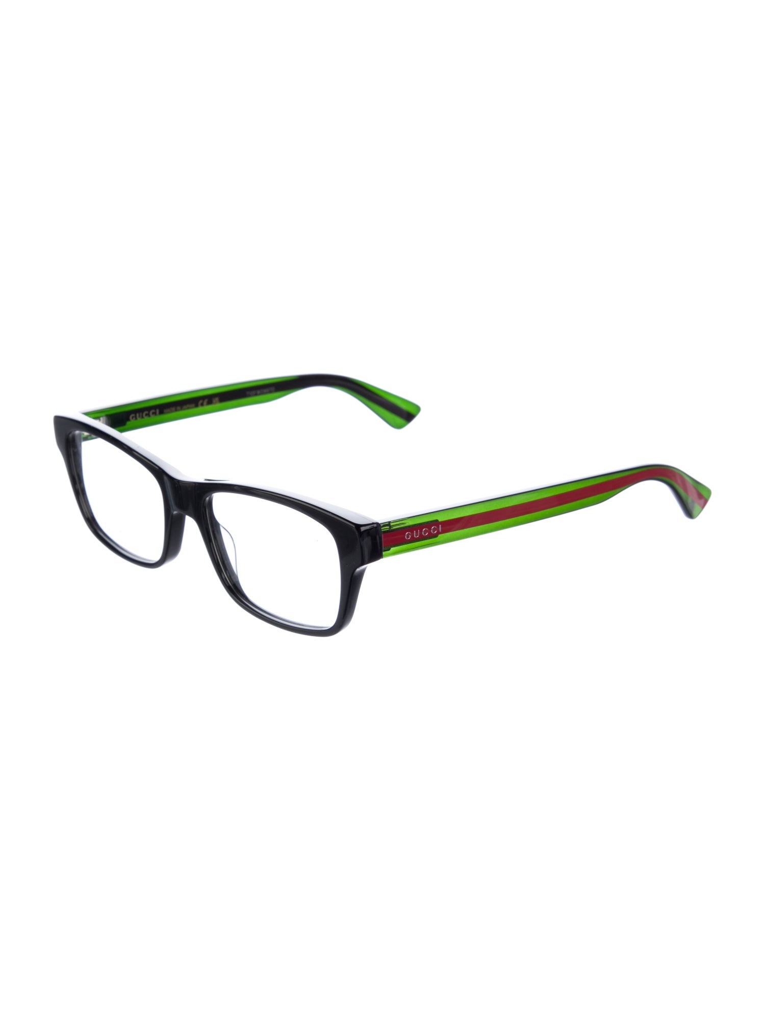 Gucci Web Accent Square Eyeglasses