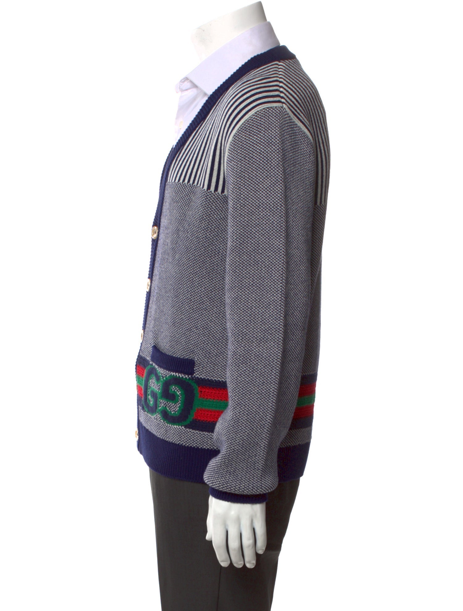 Gucci GG Logo V-Neck Cardigan w/ Tags