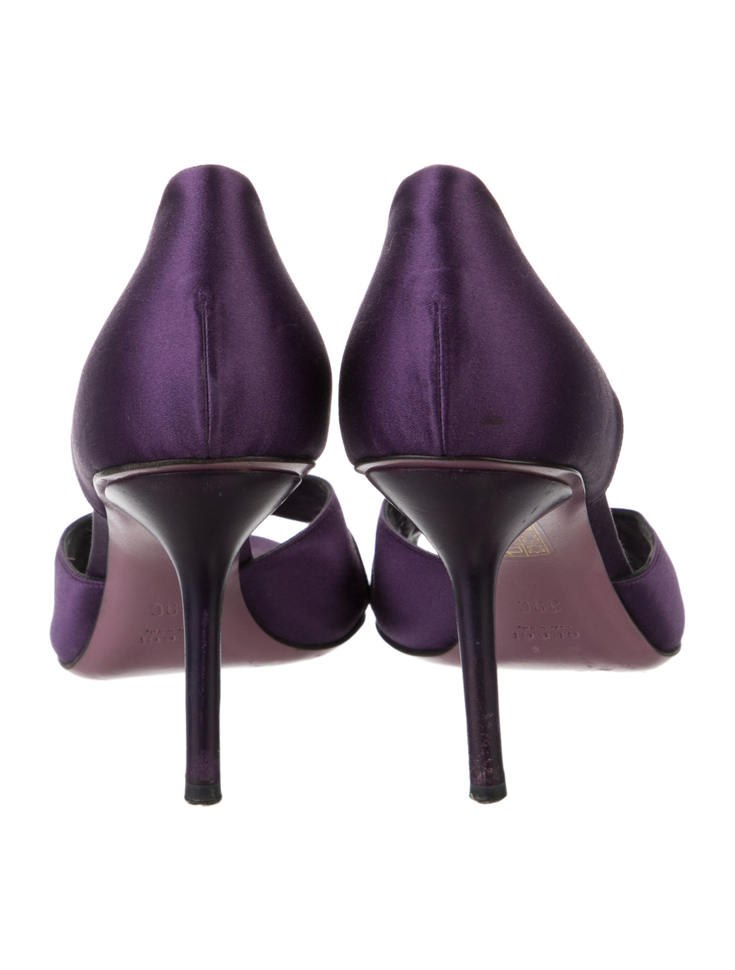 Gucci Horsebit Accent Satin Sandals