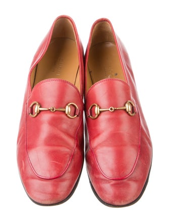 Gucci Horsebit Accent Leather Loafers