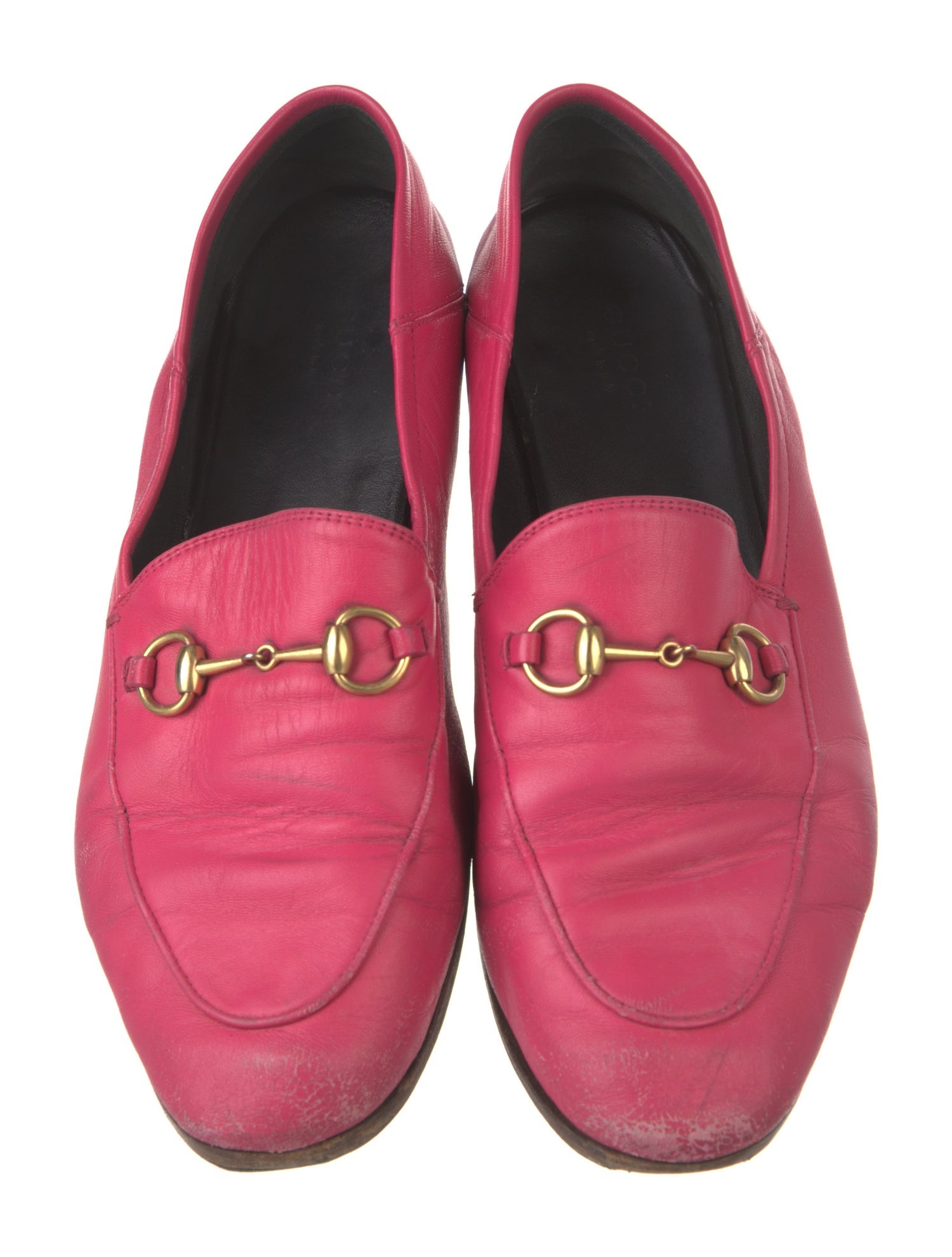 Gucci Horsebit Accent Leather Loafers