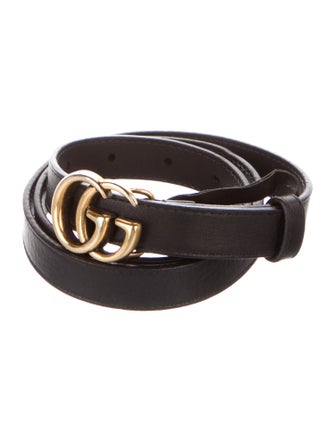 Gucci Skinny Leather Belt