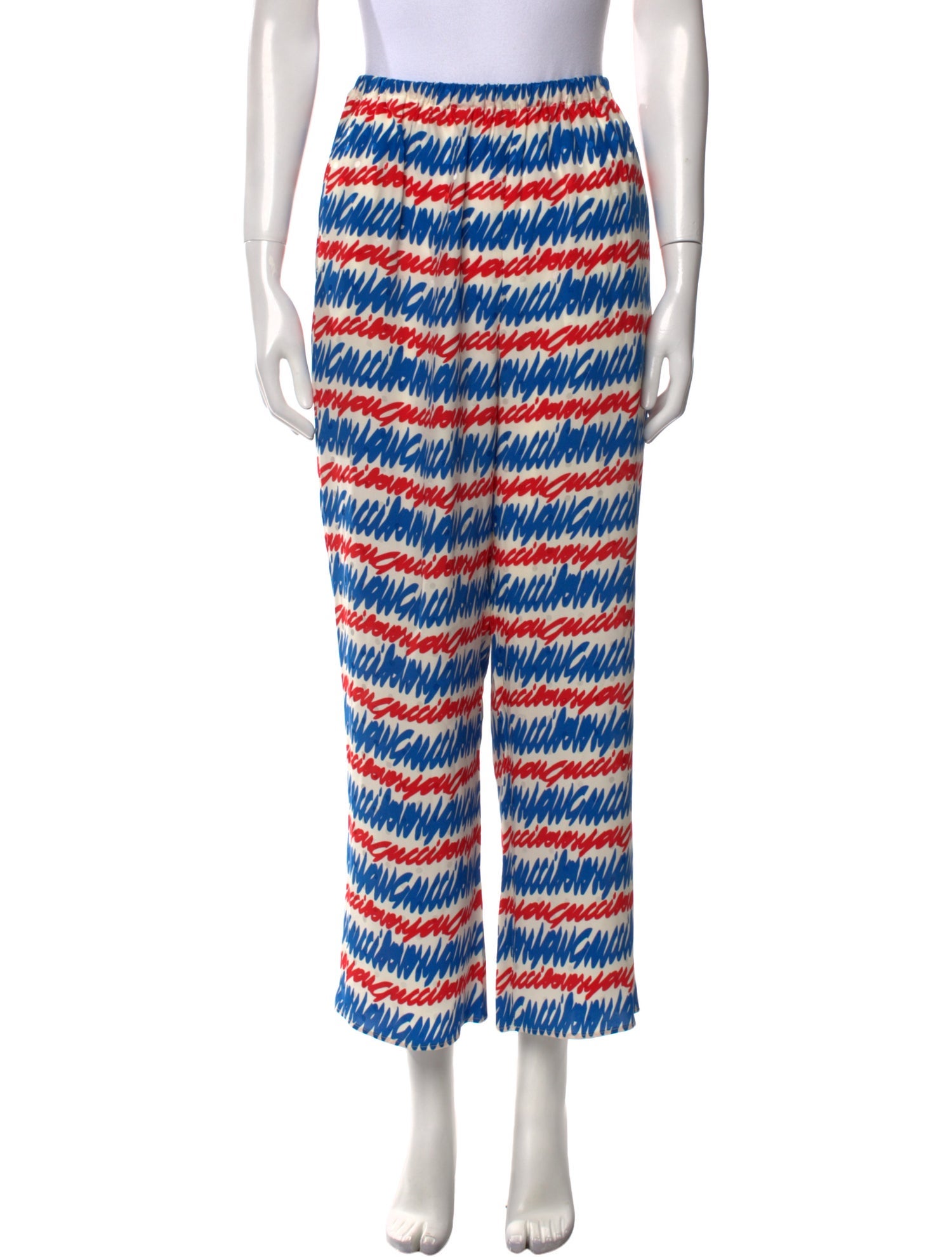 Gucci Silk Wide Leg Pants