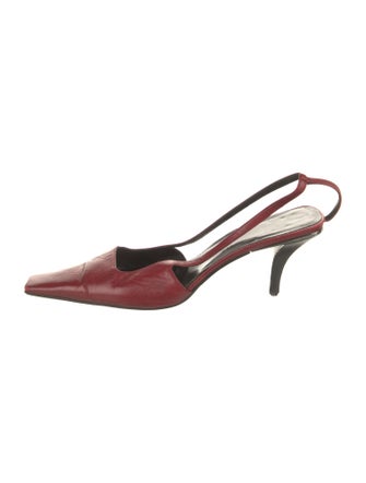 Gucci Leather Slingback Pumps