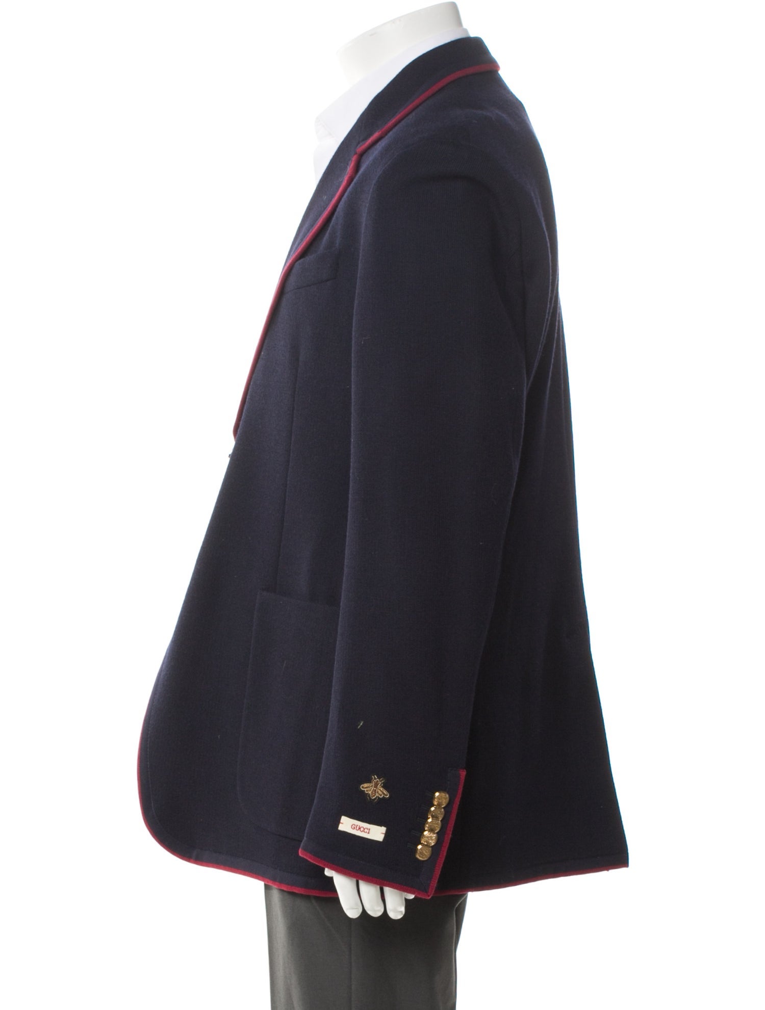 Gucci 2023 Sylvie Web Accent Moto Jacket w/ Tags