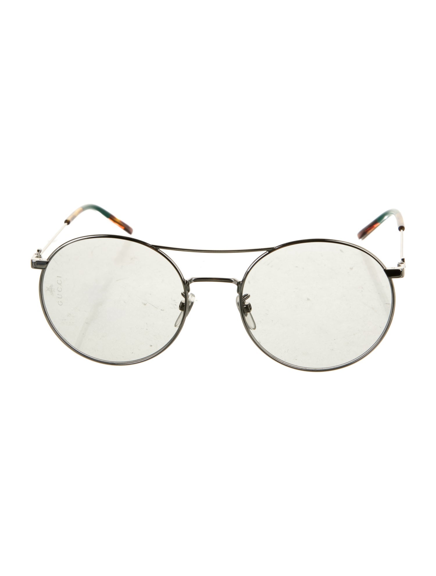 Gucci Interlocking G Logo Round Sunglasses