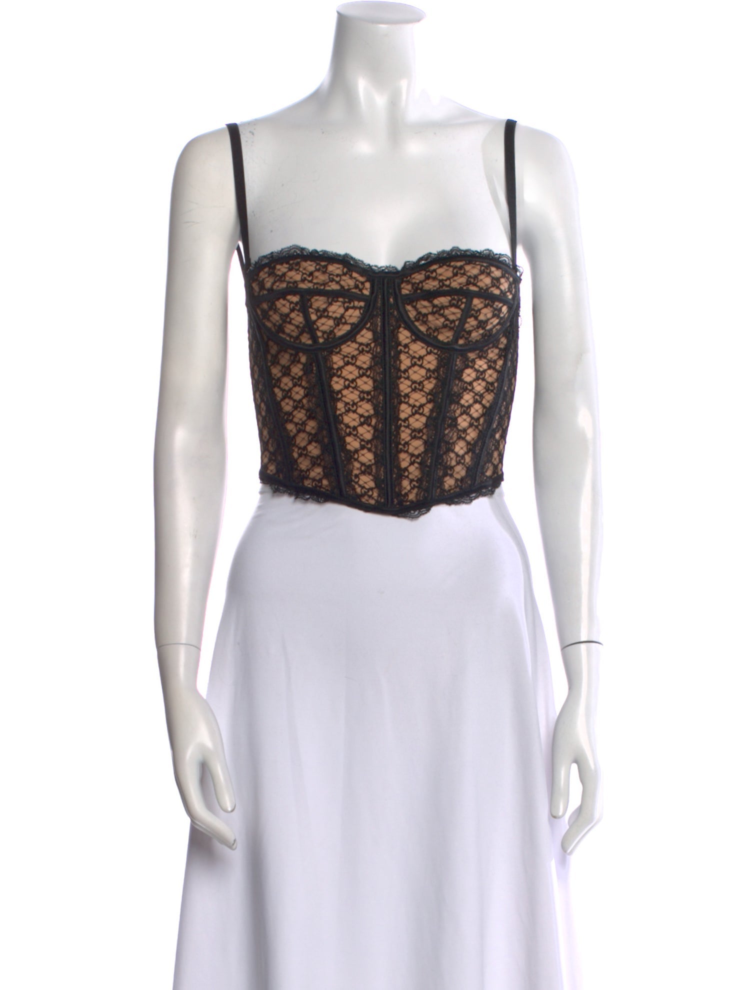 Gucci GG Corset Printed Crop Top