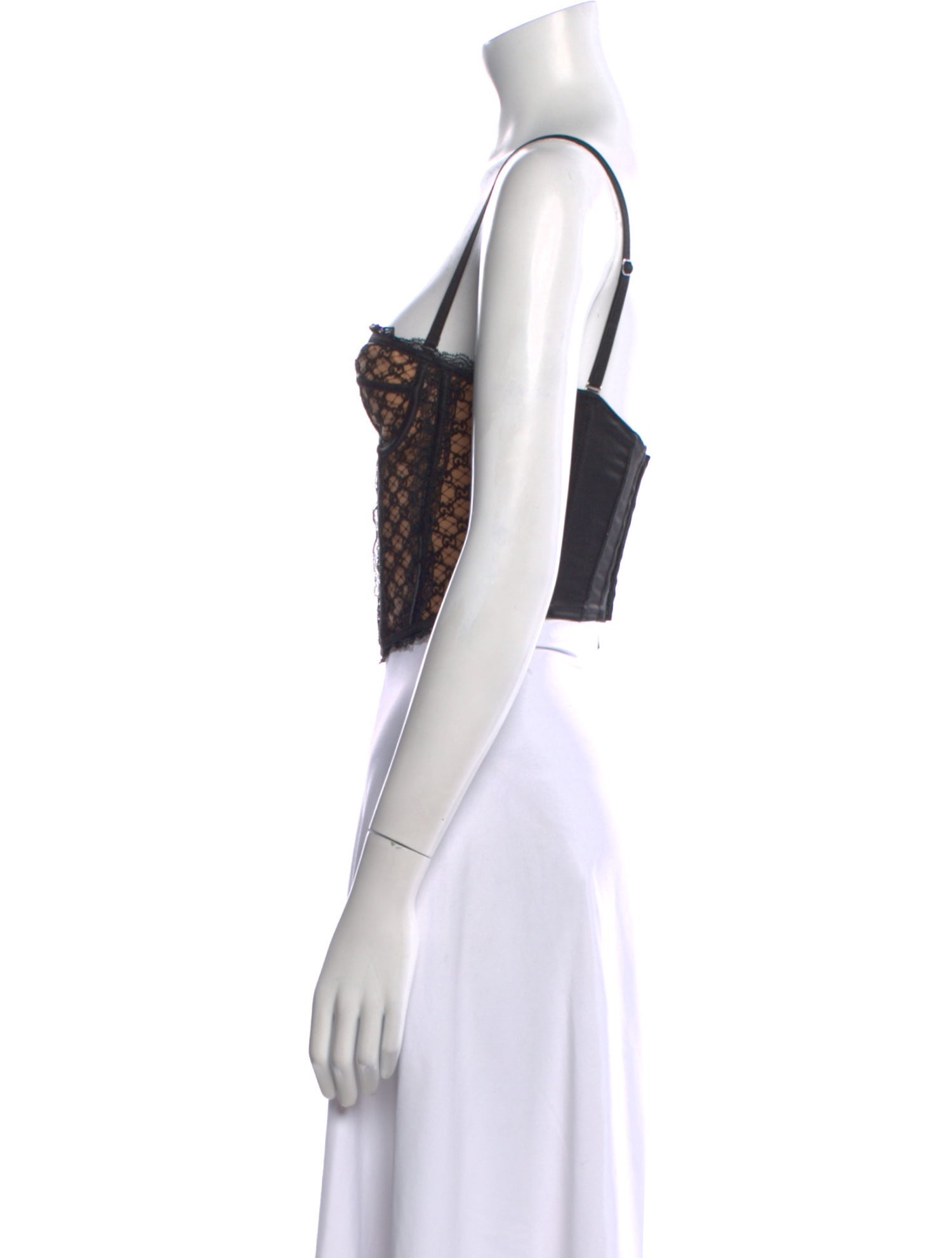 Gucci GG Corset Printed Crop Top