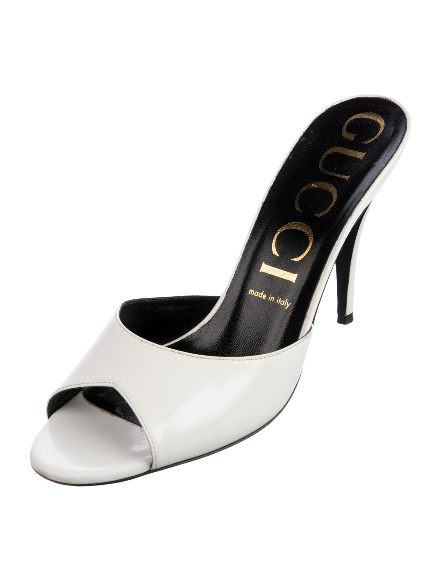 Gucci Patent Leather Slides