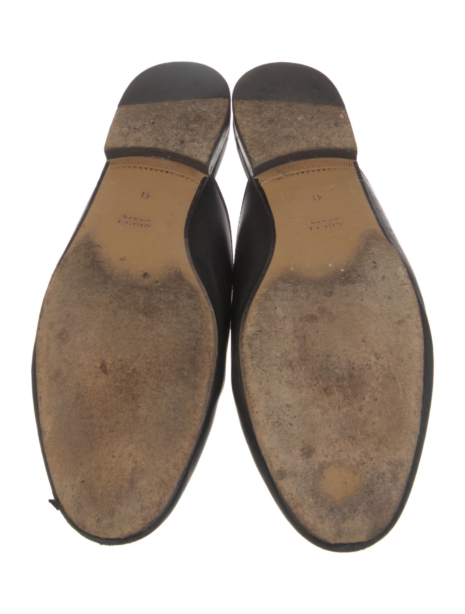 Gucci Horsebit Accent Leather Mules