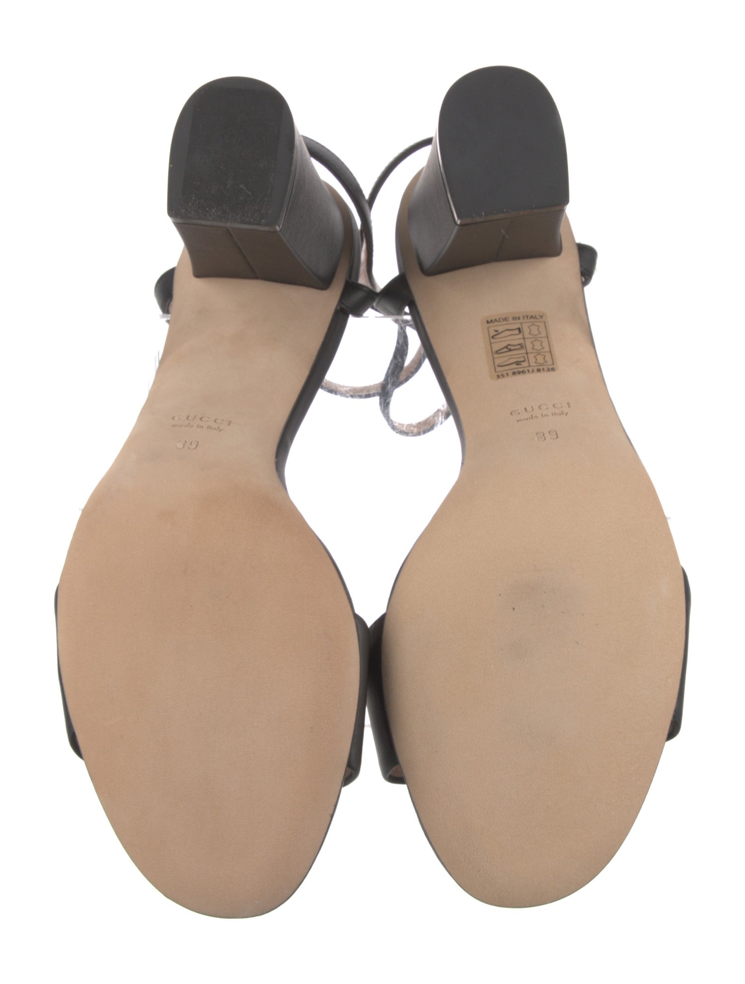 Gucci Horsebit Accent Leather Sandals