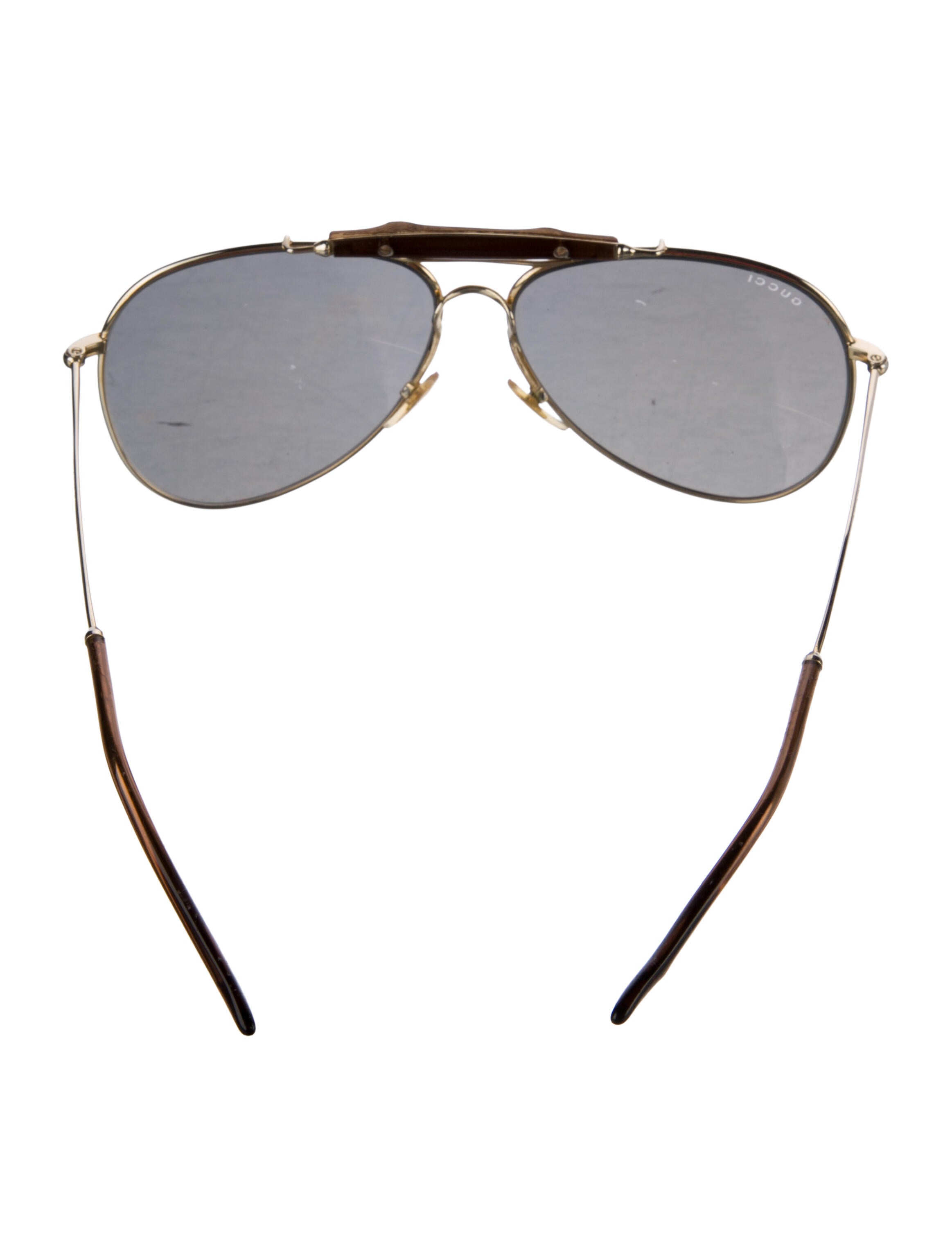 Gucci Interlocking G Logo Aviator Sunglasses