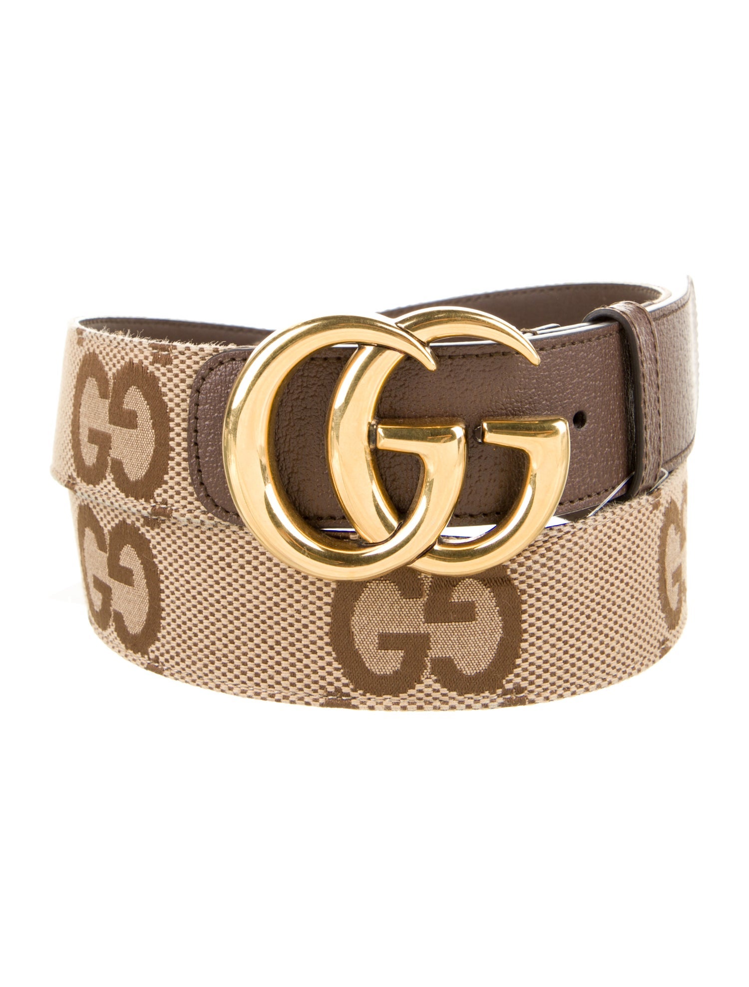 Gucci Double G Logo Canvas Belt