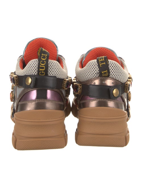 Gucci Leather Colorblock Pattern Chunky Sneakers