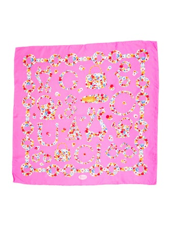 Gucci Silk Floral Print Scarf